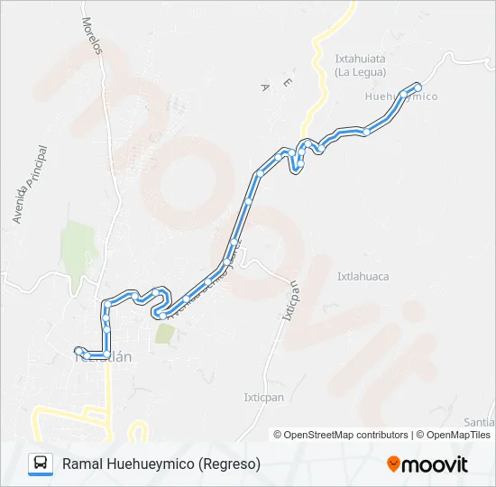 RUTA ROJOS Bus Line Map