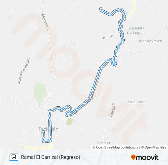 RUTA ROJOS Bus Line Map