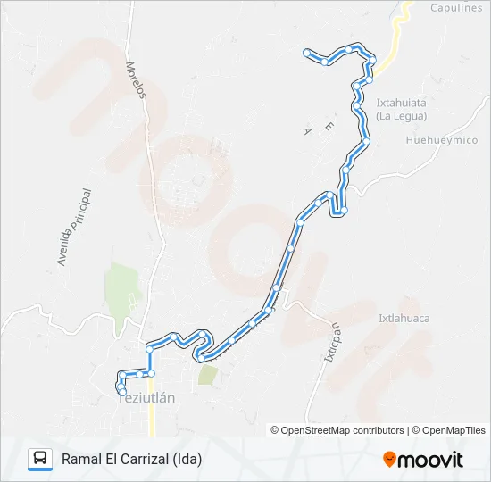 RUTA ROJOS Bus Line Map