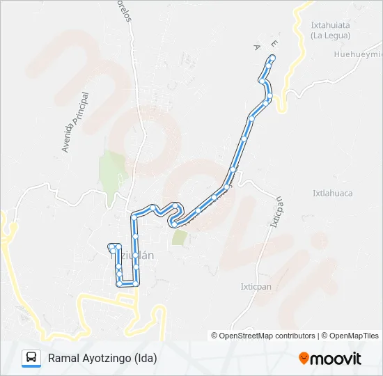 RUTA ROJOS Bus Line Map