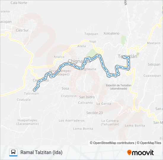 RUTA ROJOS Bus Line Map