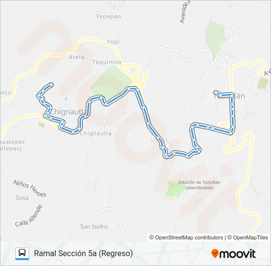 RUTA ROJOS Bus Line Map