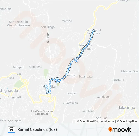 RUTA ROJOS Bus Line Map