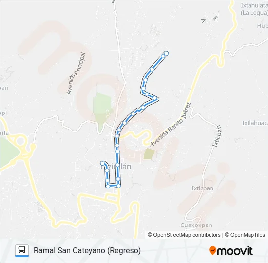 RUTA ROJOS Bus Line Map