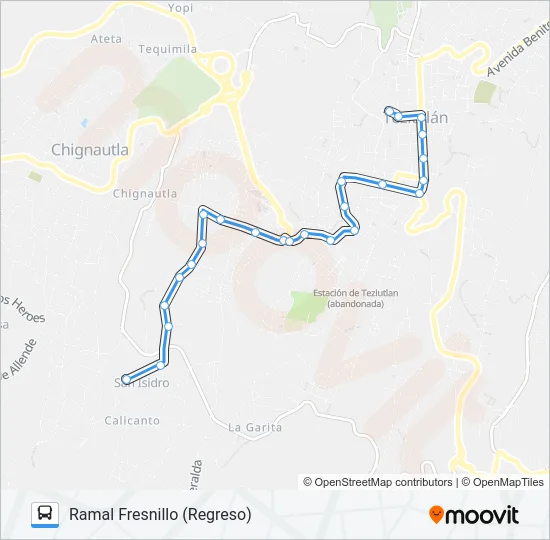 RUTA ROJOS Bus Line Map