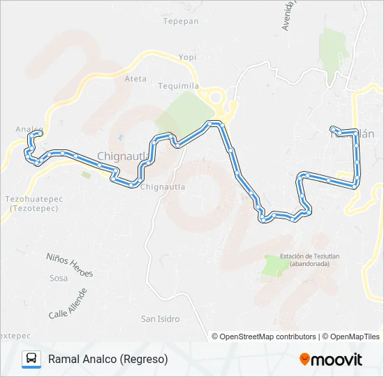 RUTA ROJOS Bus Line Map