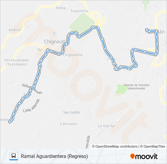 RUTA ROJOS bus Line Map