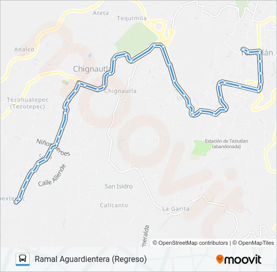 RUTA ROJOS Bus Line Map