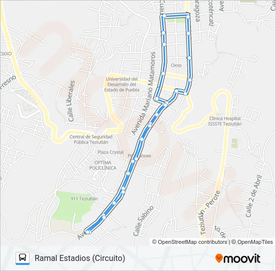 RUTA ROJOS Bus Line Map