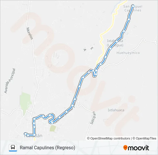 RUTA ROJOS Bus Line Map