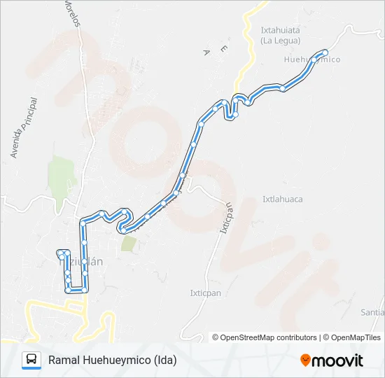 RUTA ROJOS Bus Line Map