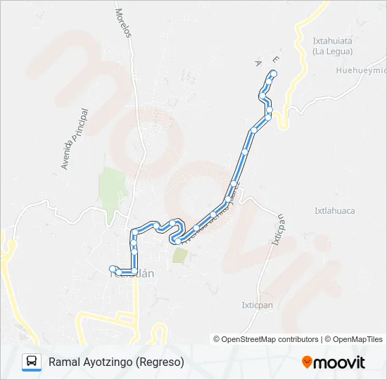 RUTA ROJOS Bus Line Map