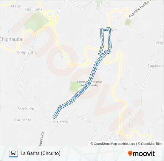 RUTA ROJOS Bus Line Map