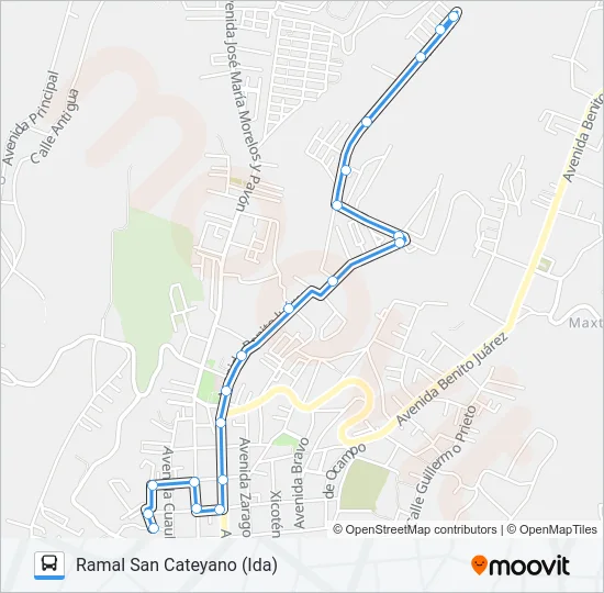RUTA ROJOS Bus Line Map