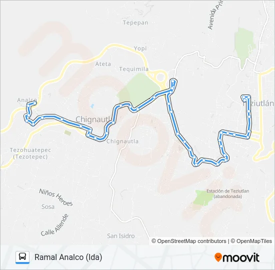 RUTA ROJOS Bus Line Map