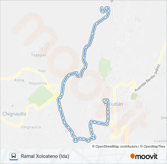 RUTA ROJOS Bus Line Map