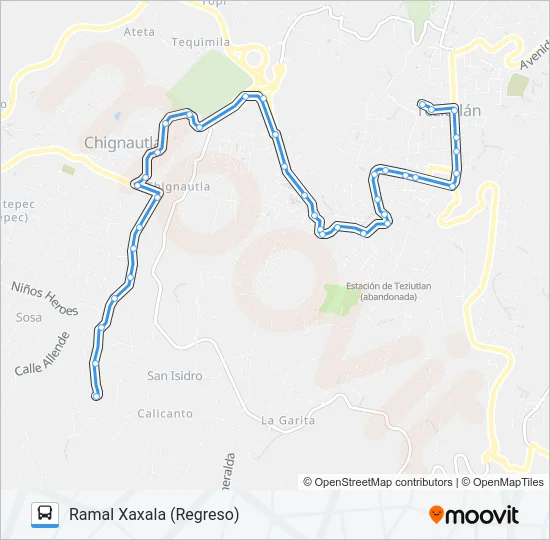 RUTA ROJOS Bus Line Map