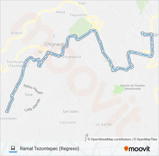 RUTA ROJOS Bus Line Map