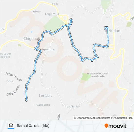 RUTA ROJOS Bus Line Map