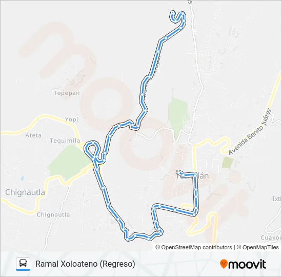 RUTA ROJOS Bus Line Map