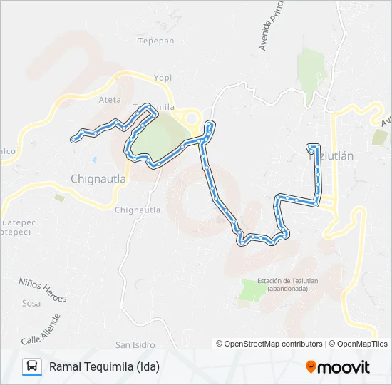RUTA ROJOS Bus Line Map