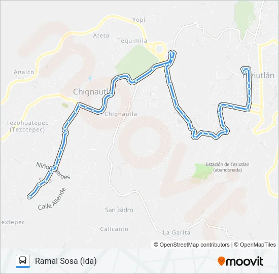 RUTA ROJOS Bus Line Map