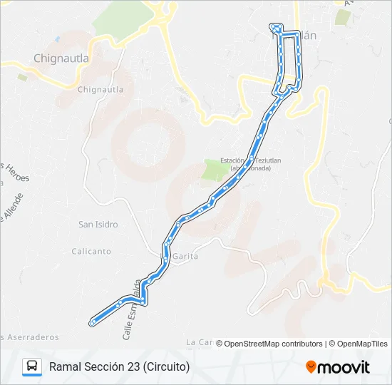 RUTA ROJOS Bus Line Map