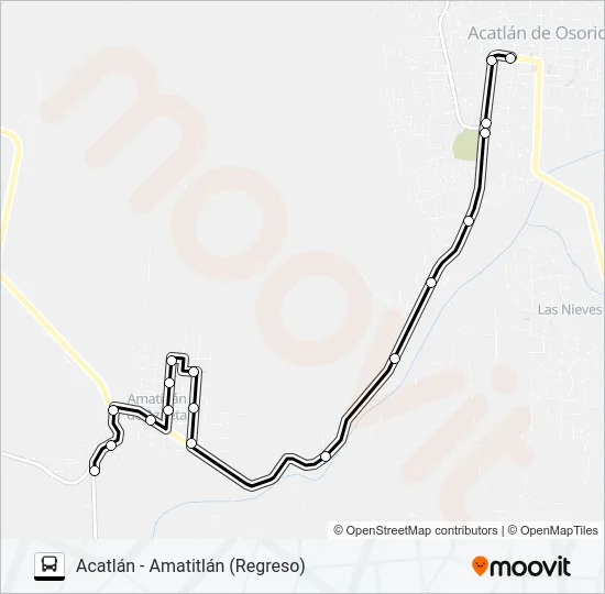 RUTA ACATLÁN Bus Line Map