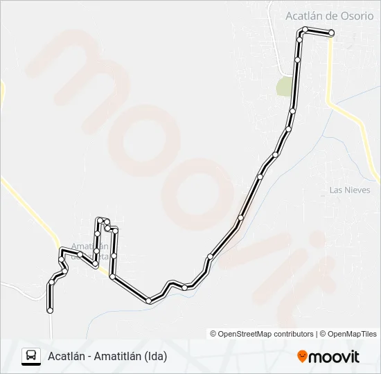 RUTA ACATLÁN Bus Line Map