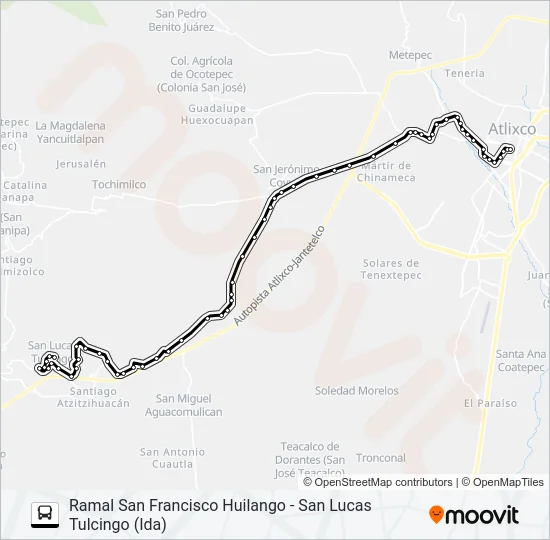 RUTA ATLIXCO Bus Line Map