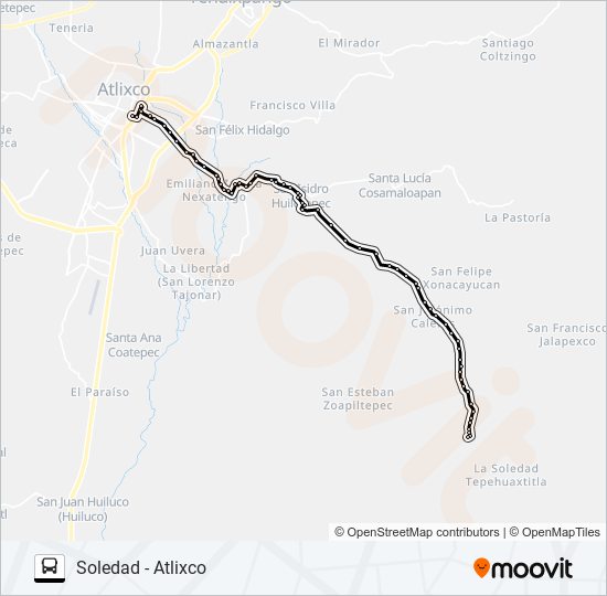 RUTA SOLEDAD bus Line Map