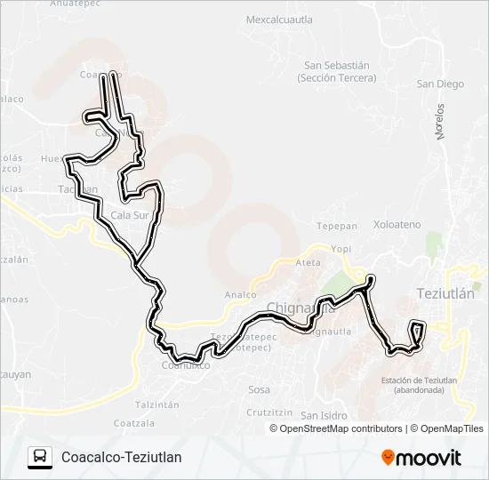 RUTA COACALCO Bus Line Map