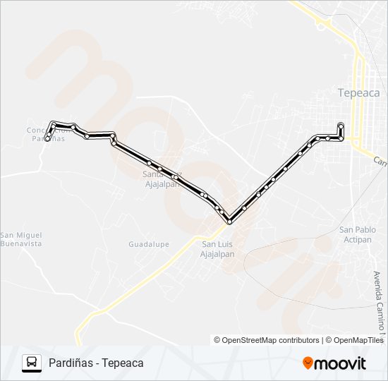 RUTA PARDIÑAS bus Line Map