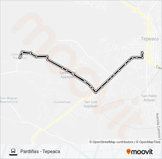 RUTA PARDIÑAS Bus Line Map
