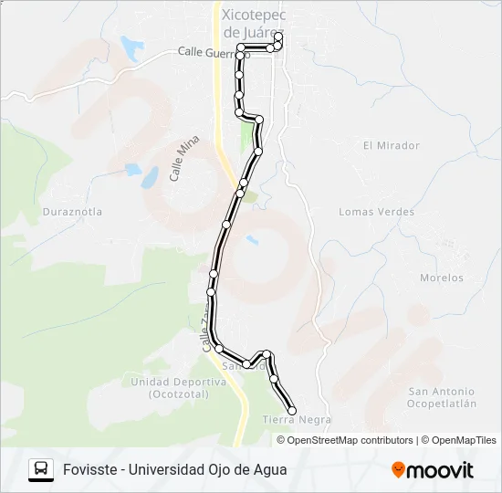 RUTA URBANA 3 Bus Line Map
