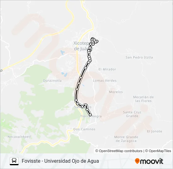 RUTA URBANA 3 Bus Line Map