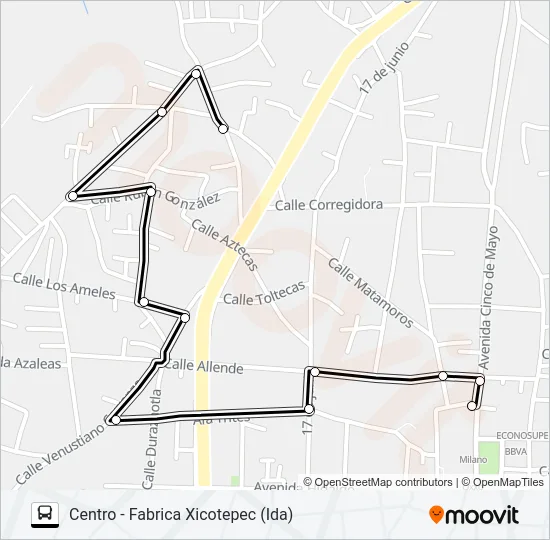 RUTA URBANA 5 Bus Line Map