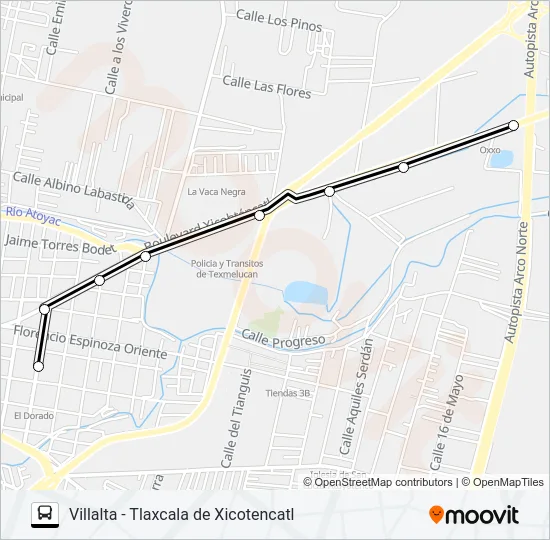 RUTA VILLALTA Bus Line Map
