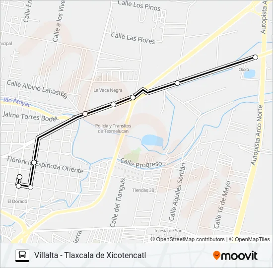RUTA VILLALTA Bus Line Map