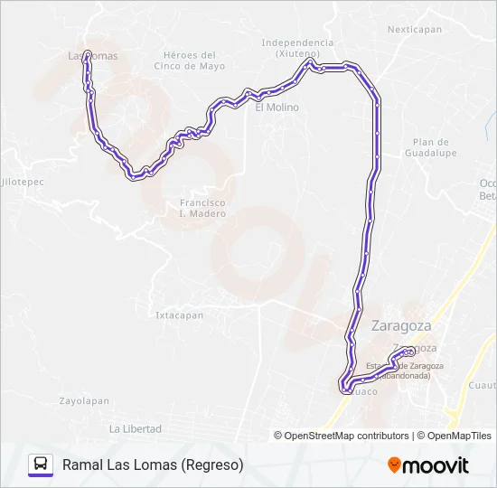 RUTA ZARAGOZA Bus Line Map
