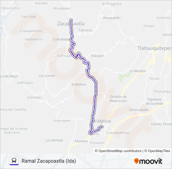 RUTA ZARAGOZA Bus Line Map