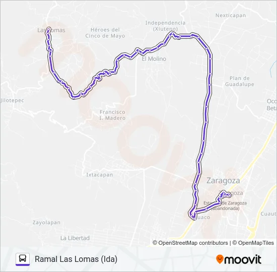 RUTA ZARAGOZA Bus Line Map