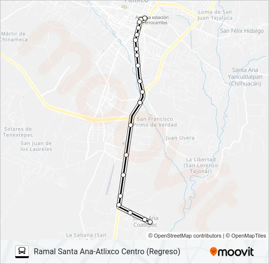 RUTA SANTA ANA Bus Line Map