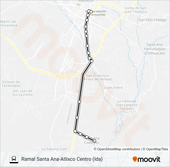 RUTA SANTA ANA Bus Line Map