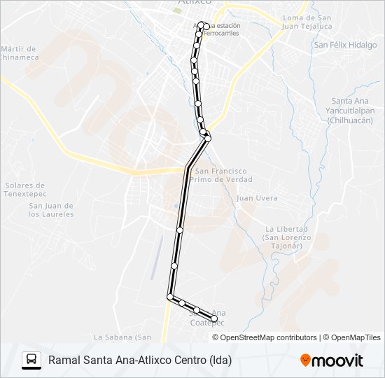 RUTA SANTA ANA bus Line Map