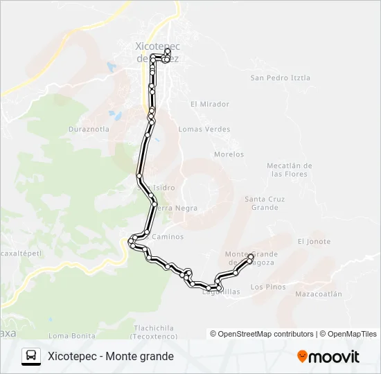 RUTA XICOTEPEC Bus Line Map