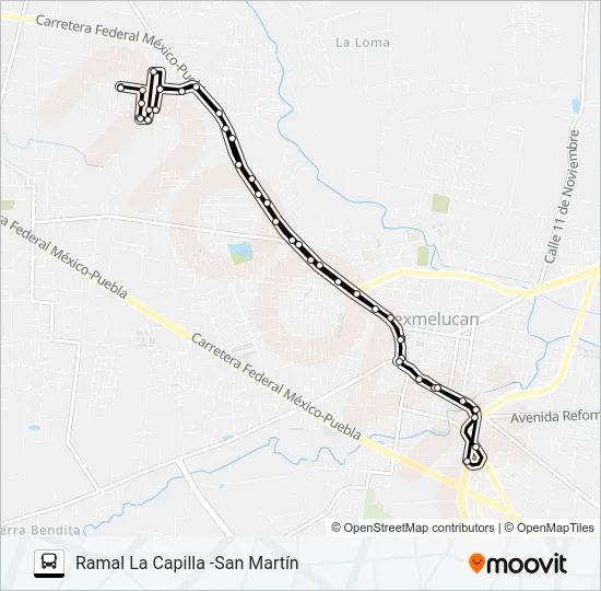 RUTA LA CAPILLA Bus Line Map