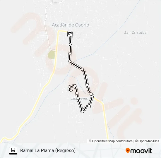 RUTA LAS NIEVES Bus Line Map