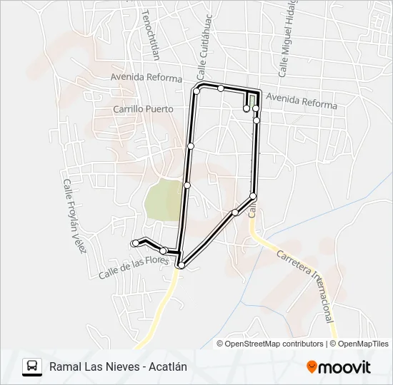 RUTA LAS NIEVES Bus Line Map