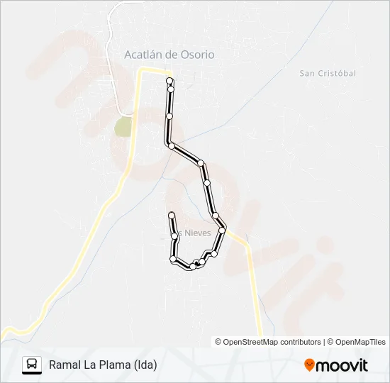 RUTA LAS NIEVES Bus Line Map